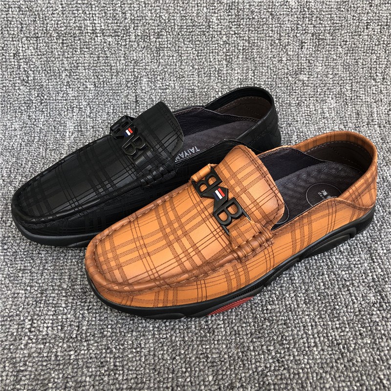 撤柜真皮男鞋软皮一脚蹬休闲鞋断码捡漏春秋透气豆豆鞋低帮鞋单鞋