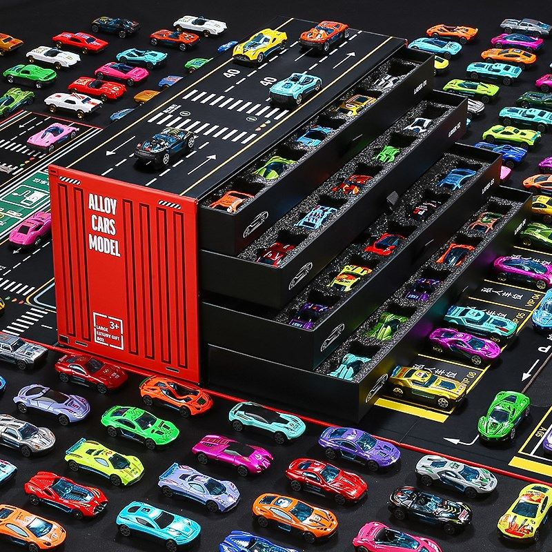 玩具车男孩合金小汽车模型套装儿童3到6岁子爆款生日礼物2025爆款,玩具/童车/益智/积木/模型,惯性/回力/滑行玩具,淘宝优惠券,粉丝福利购,淘宝优惠卷