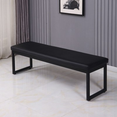 新款长条餐椅凳入户m沙发凳商场专用凳子试衣间家用试鞋凳床尾皮