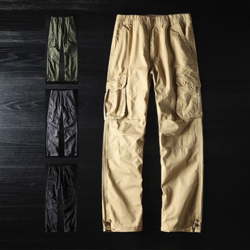 美式伐木工装裤潮牌男夏季薄款长裤外贸男裤户外男士直筒休闲裤子