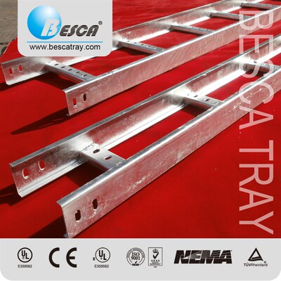 柏仕佳 热浸锌梯式桥架 400*100 符合NEMA  厂家