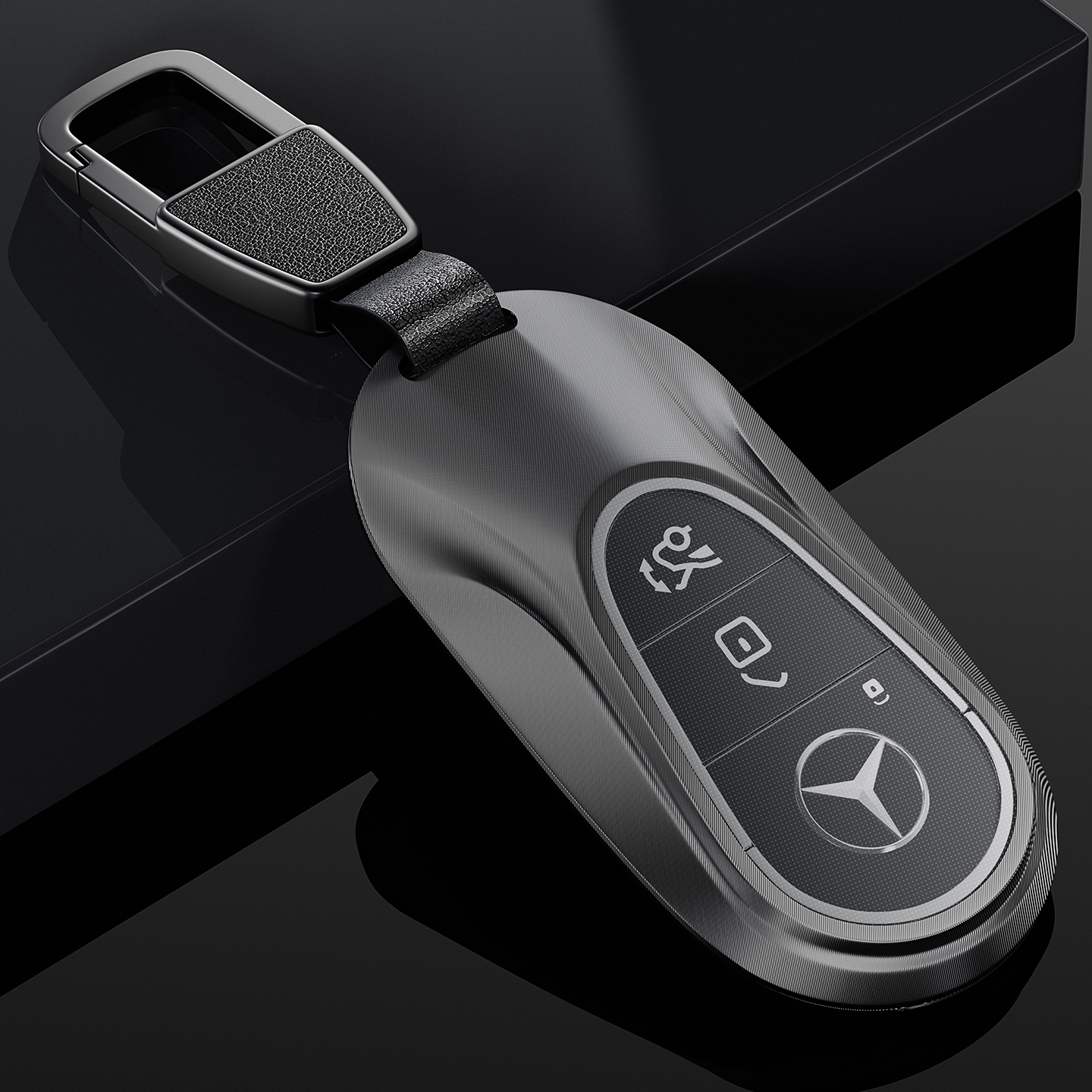 奔驰e级e300l钥匙套高级感