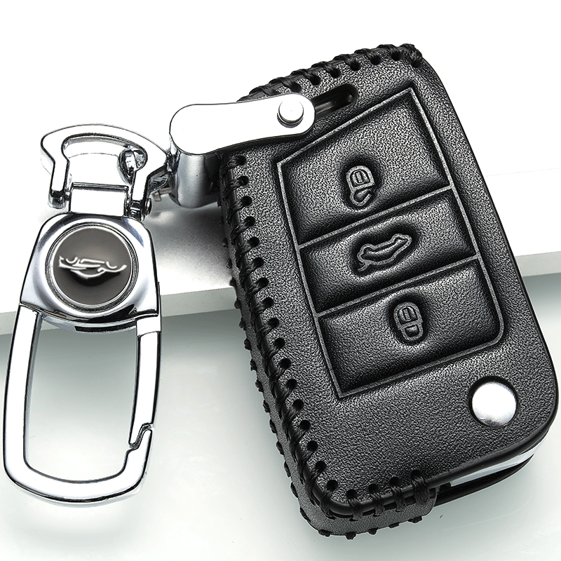 钥匙套全包真皮一汽大众捷达vs5