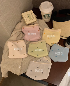 彤朵莎Mini日系少女奶油波点一片式冰丝纯棉三角内裤女