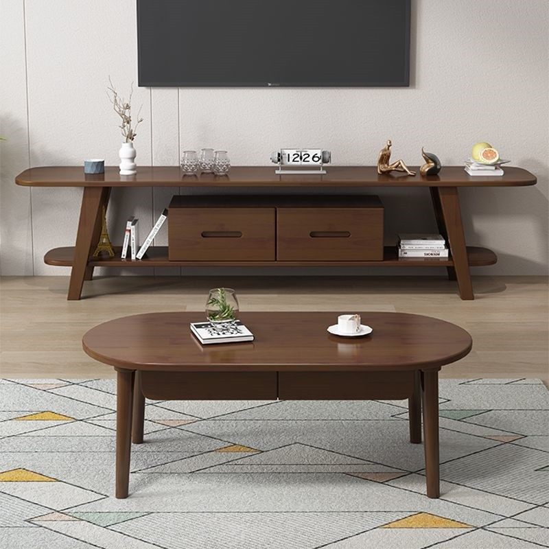 北欧风实木茶几电视柜组合创意阳台茶台置物柜客厅简约小户型地柜,电子元器件市场,电线扎带/束线带,淘宝优惠券,粉丝福利购,淘宝优惠卷