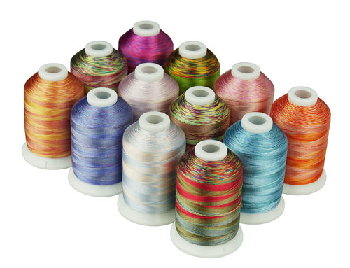 段染绣花线家用工业绣花机用绣花线法式绣花线embroidery thread
