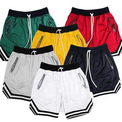 Mesh sports shorts five quarter pants 美式网眼运动短裤五分裤