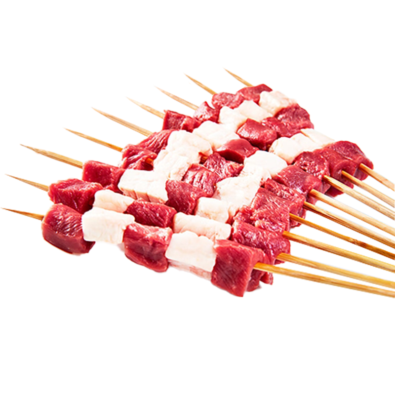 宁夏滩羊肉串后腿纯肉烧烤食材