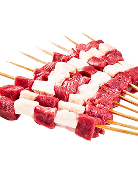 宁夏滩羊肉串后腿纯肉烧烤食材