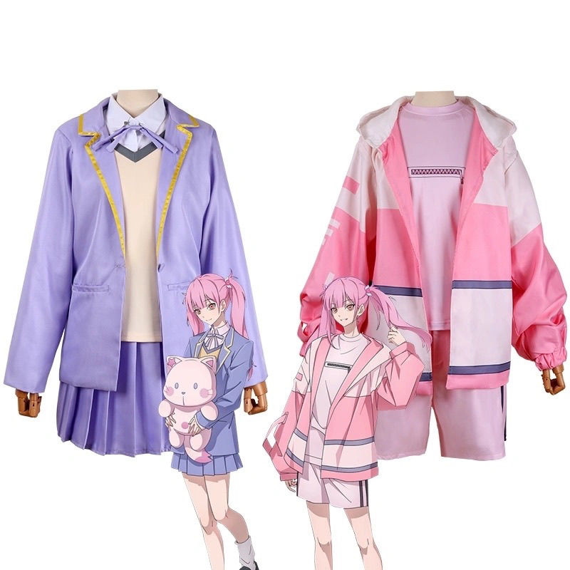 时光代理人cos服李天希C服制服款休闲套装紫色学院风动漫cosplay