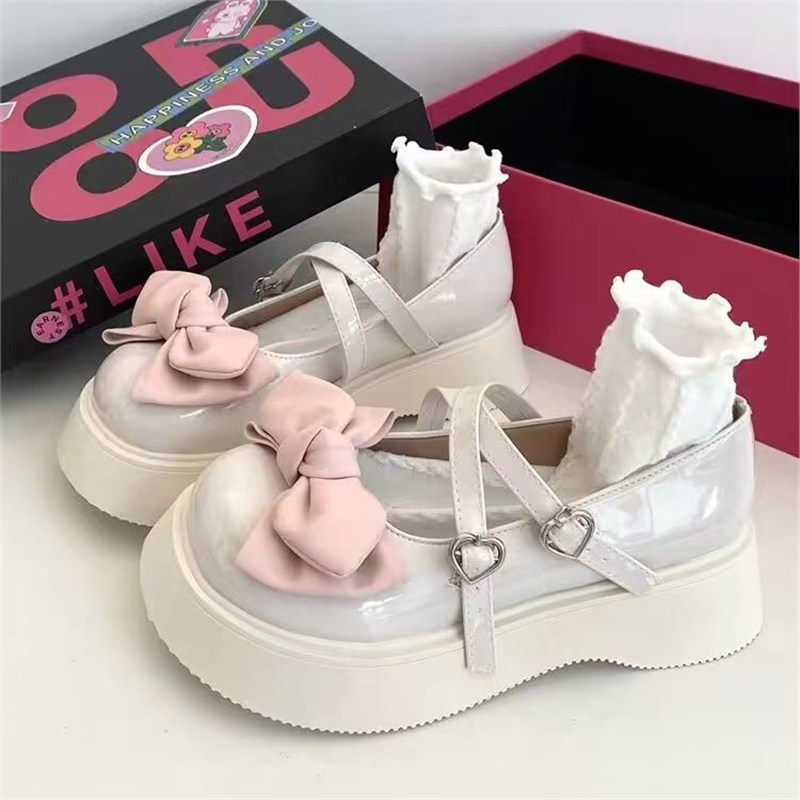 ITIM日系Lolita甜酷玛丽珍厚底小皮鞋女2025新款春秋新款JK单鞋in