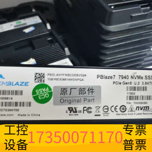 小海豚7940 3.84T u.2固态，健康度100%写入量.议价