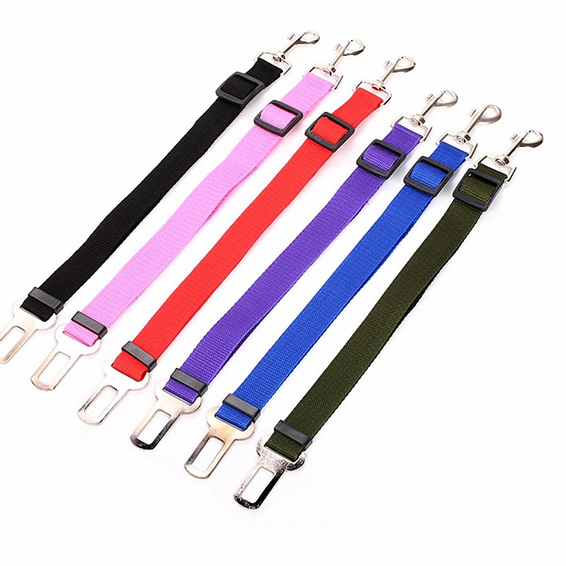速发Pet Dog Car Seat Belts Harness Vehicle 1pcs Puppy Adjust