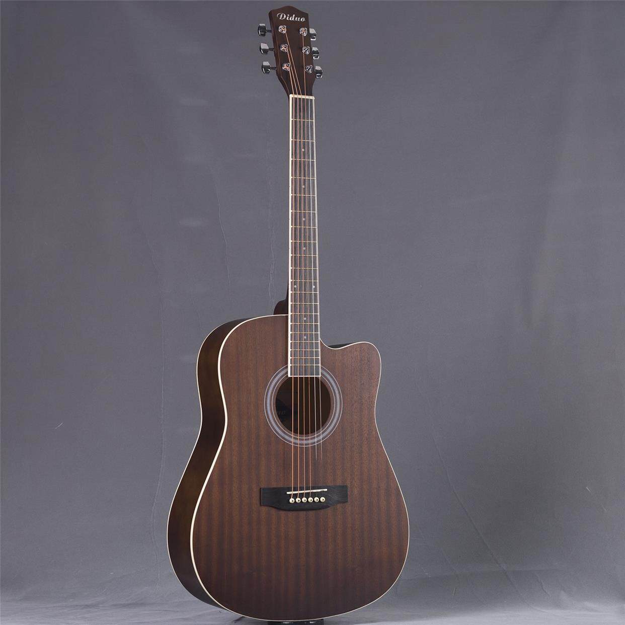 40/41寸沙比利民谣吉他 初学者入门椴木吉他 a/d桶练习琴乐器工厂