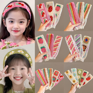 儿童刘海魔术贴2025新款 小女孩碎发整理发带粘粘贴不伤发头箍头饰