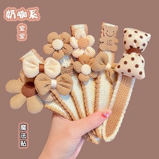 儿童刘海贴碎发贴神器宝宝魔术贴发箍女童发卡发饰女孩头发贴发带