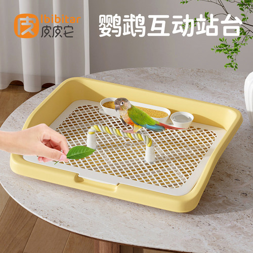 皮皮它鹦鹉桌面互动站台