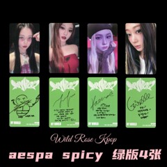 Aespa吒迷你3my world spicy专辑卡校服冬梨吉赛尔智敏金玟庭冬