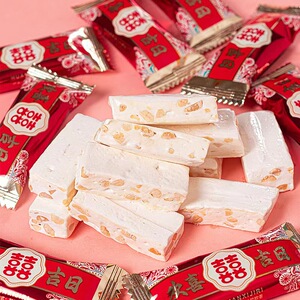 【双喜牛轧糖】花生牛扎糖网红休闲零食结婚喜糖婚礼乔迁糖果散装