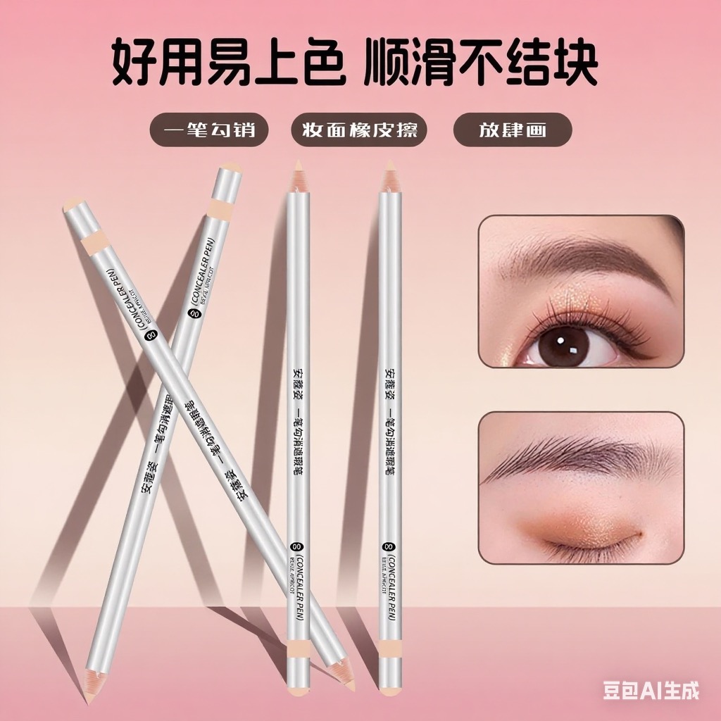 安蔻姿拉线遮瑕纹眉眉笔