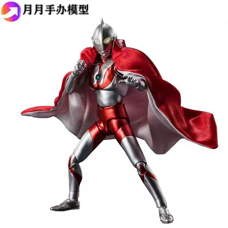 魂限定 SHF初代奥特曼电镀披风55周年纪念版早田可动手办玩偶