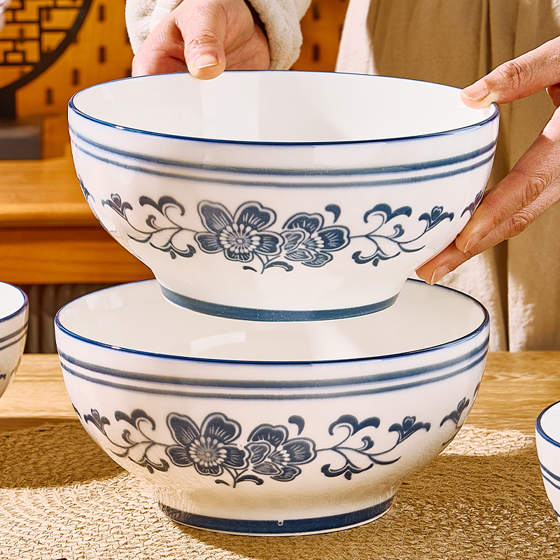 纬廷陶瓷高脚碗湘菜碗面碗