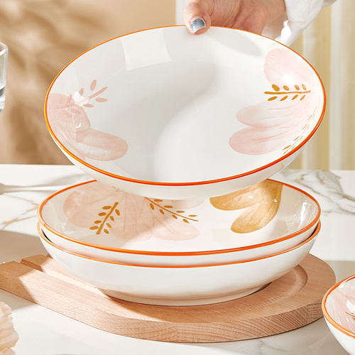 纬廷加厚陶瓷健康釉下彩盘子菜盘