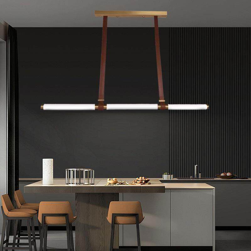 极简餐厅吊灯护眼长条一字吊灯轻奢吧台长条吊灯调光书房灯办公桌,家装灯饰光源,智能吊灯,淘宝优惠券,粉丝福利购,淘宝优惠卷