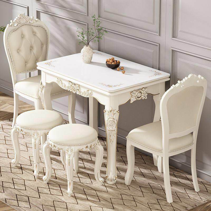 折叠餐桌家用小户型欧式餐桌椅组合简约岩板实木省空间可伸缩餐桌,住宅家具,玻璃餐桌,淘宝优惠券,粉丝福利购,淘宝优惠卷