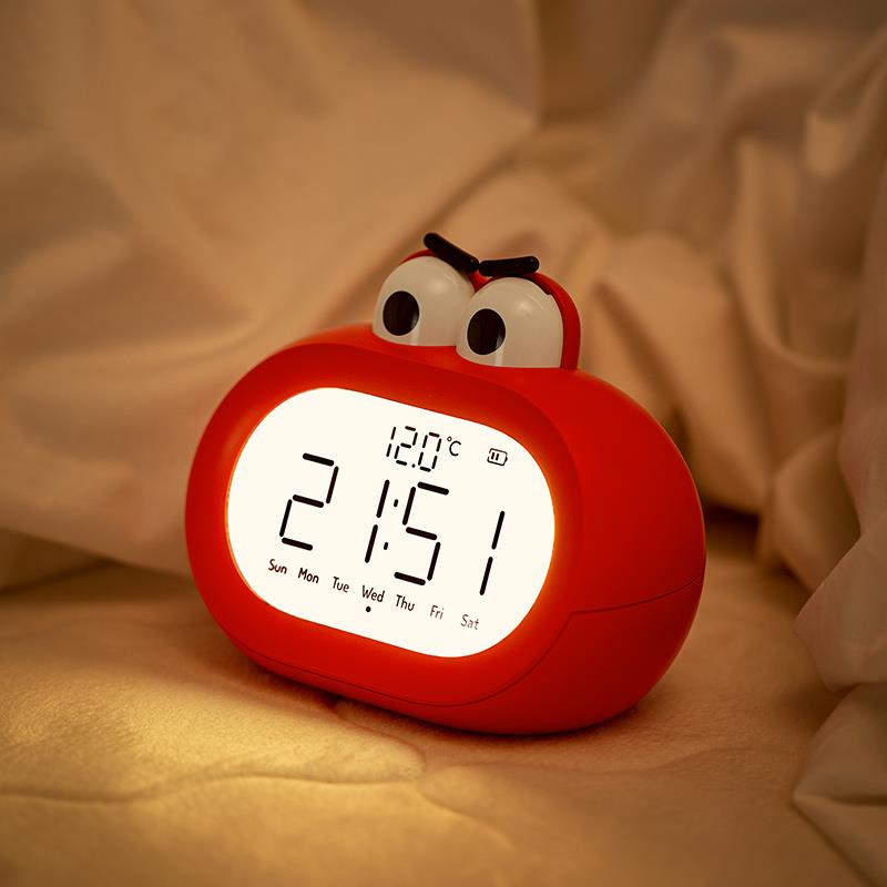 充电式小夜灯带时间闹钟哺乳哺乳卧室睡眠护眼婴儿童男孩床头晚上