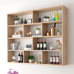 实木酒架酒柜壁挂式架子饭厅饭店墙上悬挂式红酒架置物架简约现代