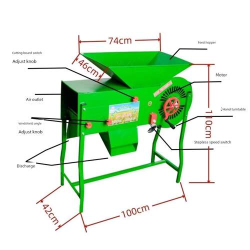 谷物空气研磨机农用风车风力谷物电动风车筛分机谷物空气家用稻米