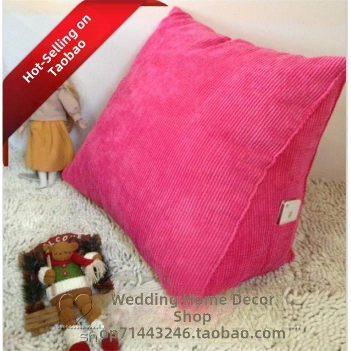 包邮三角靠 纯色靠垫 床头立体靠枕 抱枕 靠垫 沙发靠垫,居家布艺,腰靠垫,淘宝优惠券,粉丝福利购,淘宝优惠卷