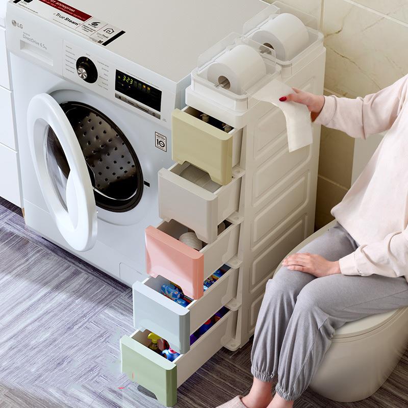 18/26cm宽夹缝收纳柜抽屉式厨房卫生间缝隙置物架塑料超窄夹缝柜