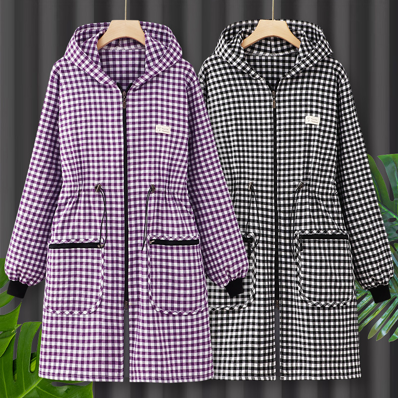 长袖纯棉罩衣时尚工作服围裙