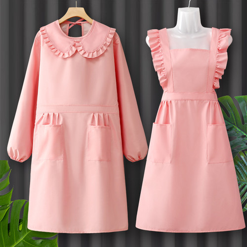 防水防油长袖罩衣工作服女