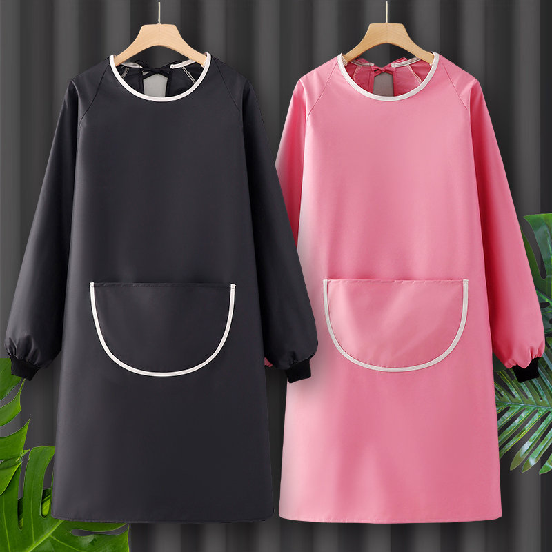 定制印字长袖罩衣防水围裙