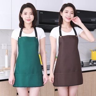 水果店围裙厨房家用2025新款纯棉成人网红做饭男女工作服短款干活