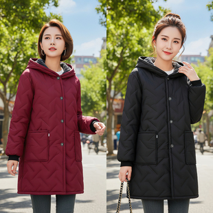 冬季罩衣女新款加绒加厚围裙厨房家用上班专用超长工作服防水防油