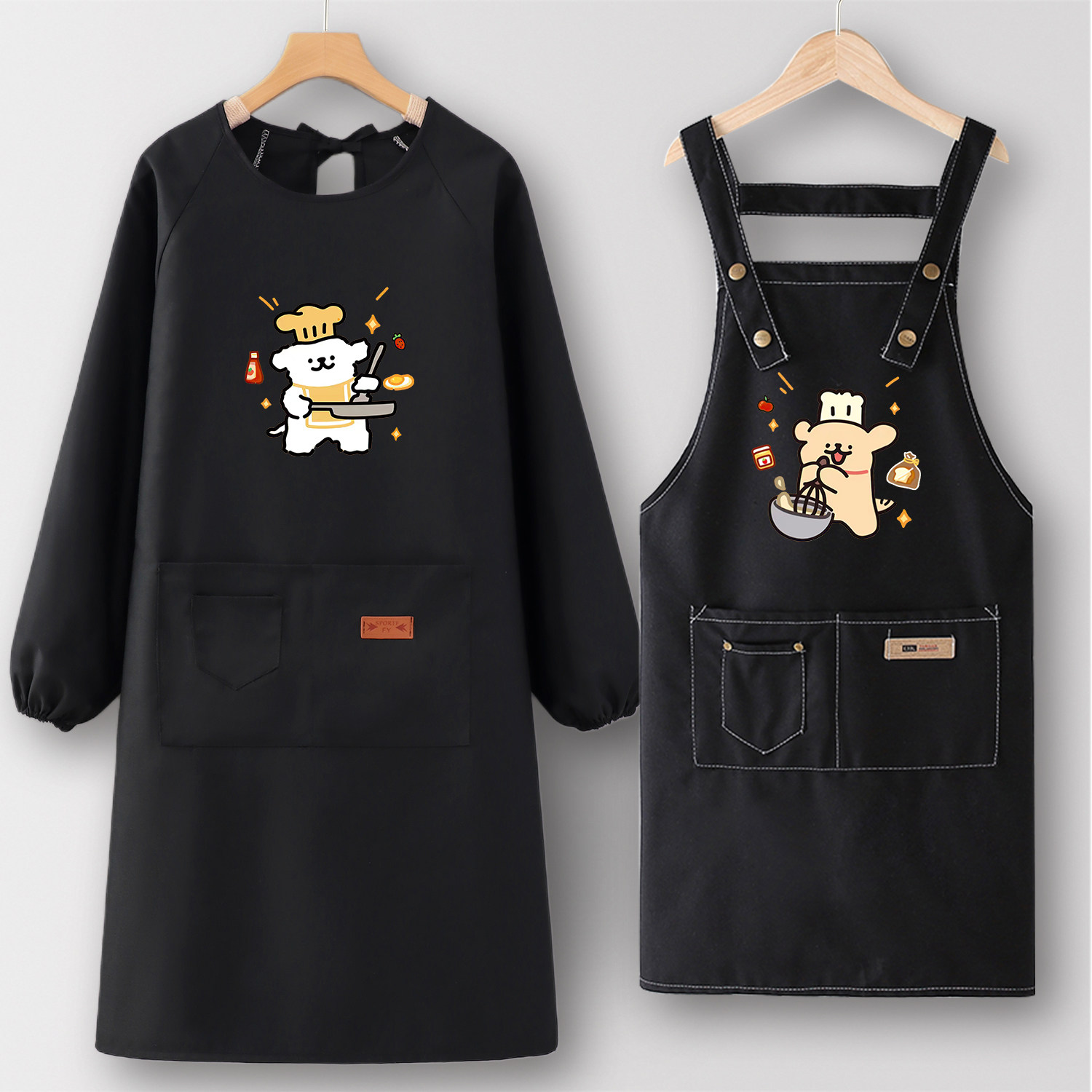 新款围裙定制工作服罩衣