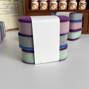 出口 一卡3个装 清洁海绵擦加厚高密度双面厨房百洁布吸水刷碗锅