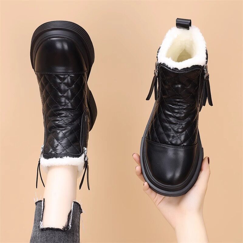 2023新款冬季保暖加绒加厚大棉鞋