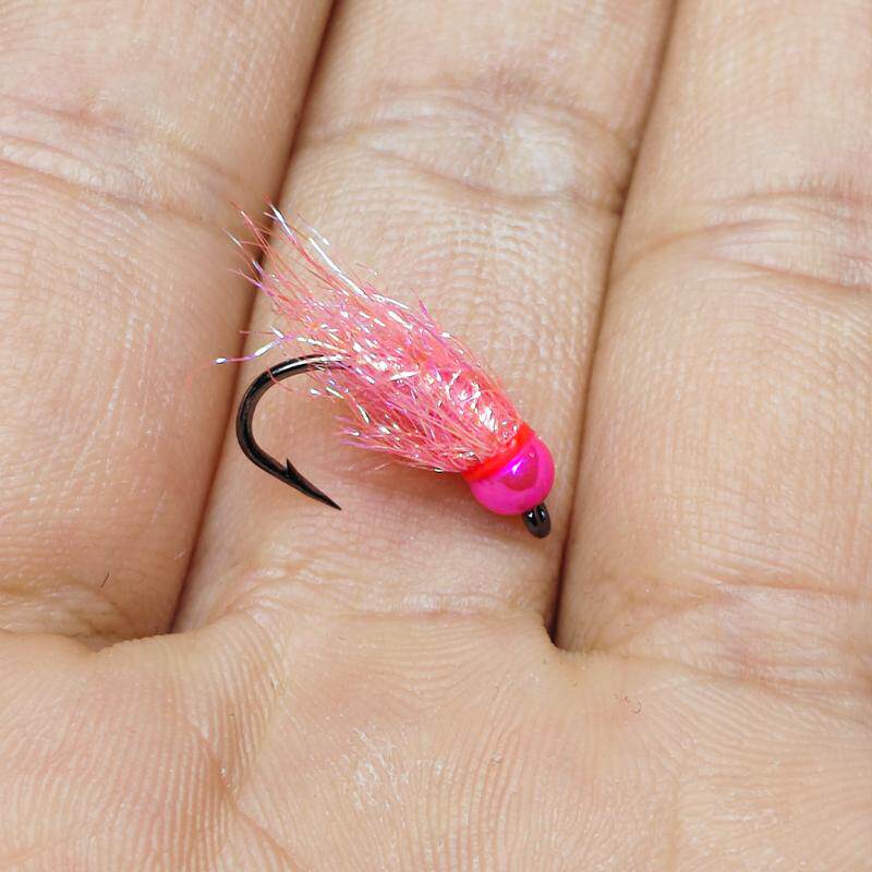 欧若若虫铜头沉水飞钓路亚微物飞蝇钩华子鱼鳟鱼饵