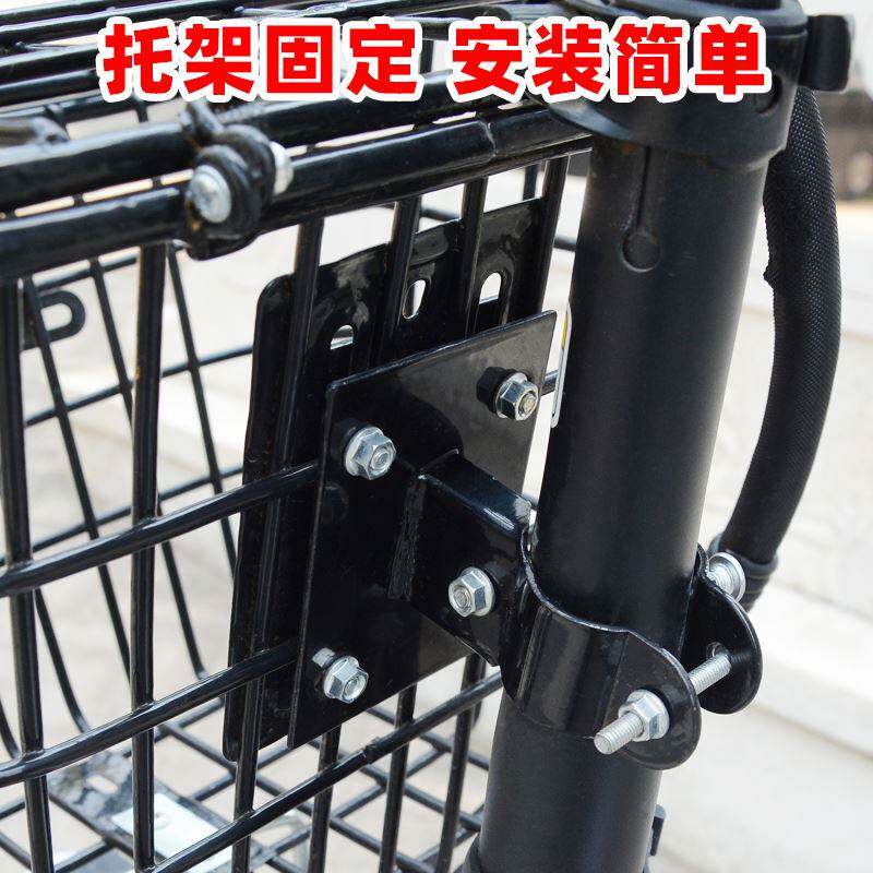 电车车筐前置加大弯溜娃神器折叠自行车配件大全电动车放书包神器