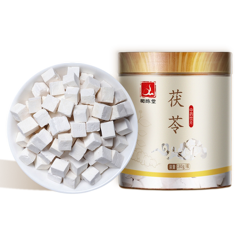 蜀陈堂茯苓180g/瓶 精制中药材利水渗湿旗舰店正品中药饮片