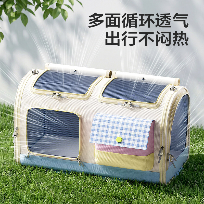 猫包外出可携式猫咪装两