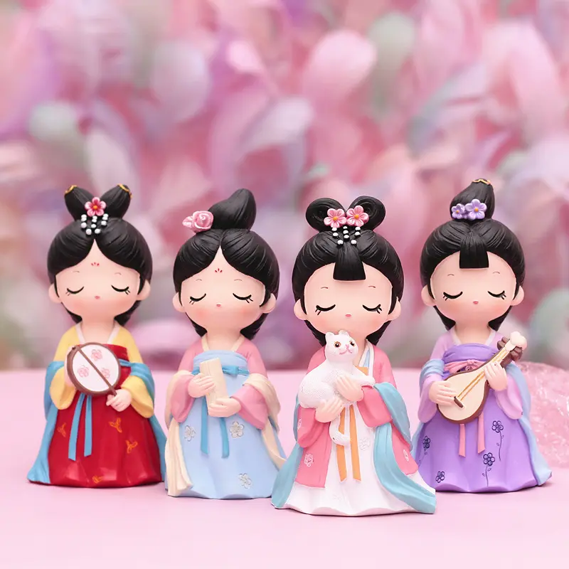 古风娃娃汉服小摆件西安文创