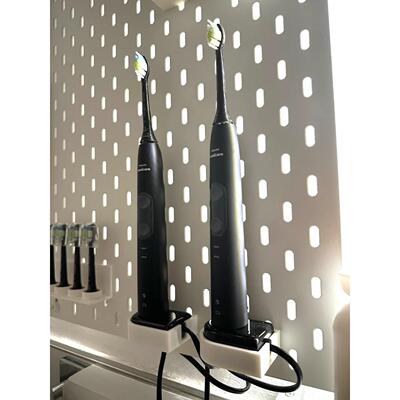 适用斯考迪斯 宜家洞洞板配件 飞利浦Sonicare牙刷的SKADIS牙刷架