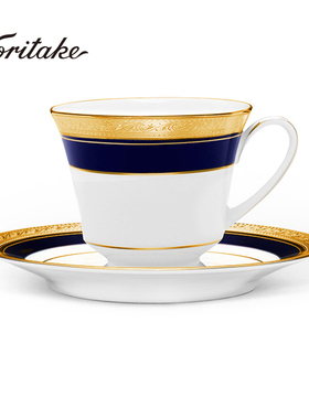 Noritake则武CRESTWOOD COBALT咖啡杯欧式复古精致下午茶茶具家用