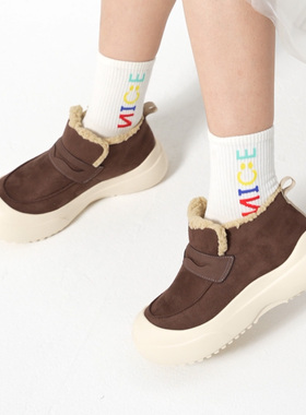 ILR因爱乐诗冬季新款毛绒厚底雪地靴女时尚保暖舒适超轻防滑短靴